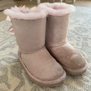 UGG Pink Bailey Bow Boots